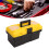 Plastic Tool Box 2-Layer Portable Storage Organizer 14in ABS Locking 1