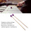 Medium Hard Yarn Head Marimba Mallets with Maple Handle MQ-06 Purple 6