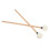 Black 2Pcs Drum Mallet Set: Soft Felt Head & Durable Maple Handle 15