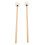 Black 2Pcs Drum Mallet Set: Soft Felt Head & Durable Maple Handle 16