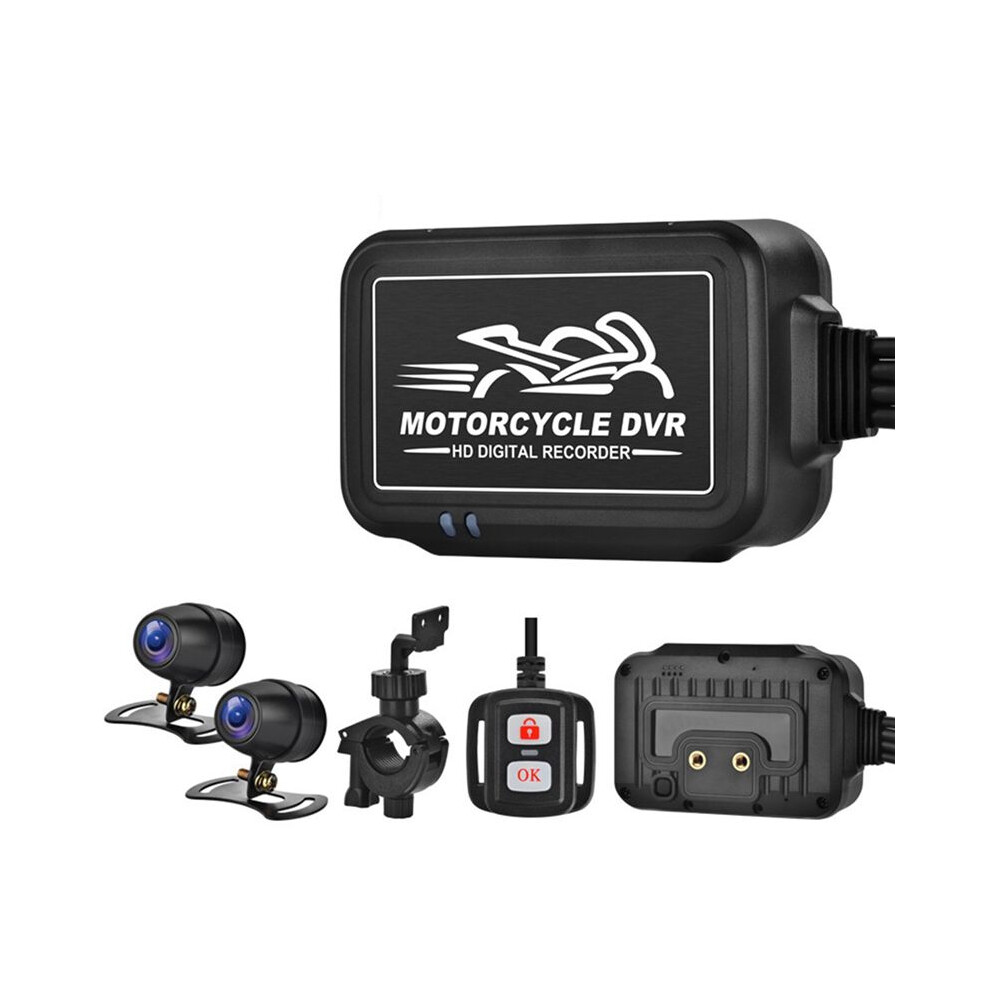 1080P Dual Motorcycle Camera Waterproof Driving Recorder Hd Night Video Recorder For Motorcycle Motocross Driving 4711662783748