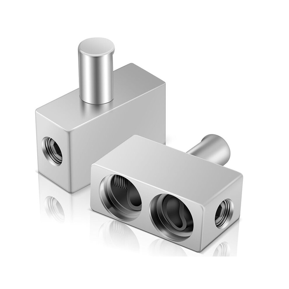 1 Pair Of Car Audio Dual 1/0 Gauge To 1/0 Gauge Amp Input Reducers 2 Pcs Car Audio Amp Input Wire Reducer For Amplifier 6033871002792