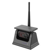 Caméra de Recul Solaire Sans Fil WiFi avec Vision Nocturne Infrarouge, Base Étanche pour Camping-Car, Camion, Voiture, Camping-Car, Van