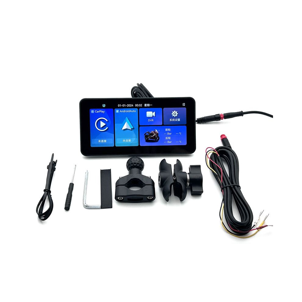 6.25Inch Portable Mototorcycle Wireless For Carplay/For Android Auto Gps Navigator Touch Screen 6032011216693