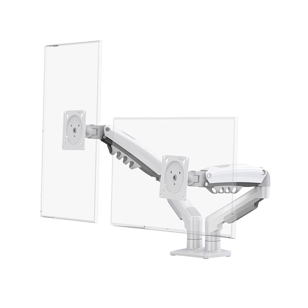 F160 Desktop Spring Monitor Arm 17-27Inch Dual Monitor Holder Mount Arm Full Motion Display Stand Loading 2-9 Kgs A 6032718590300