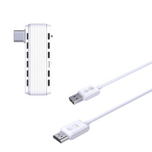 Ricevitore Trasmettitore Wireless da 5,8 G Type-C A Display HD 1080P per Lo Streaming da Laptop Thunderbolt3, Telefono A Monitor HDTV