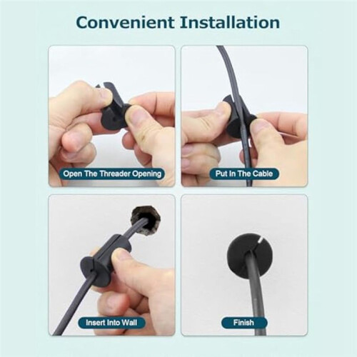 6 Peças Wall Grommets 3/4 Polegadas Ilhós para Bucha de Parede para Cabo Ethernet 19mm de Diâmetro Furo Cabo Kit de Roteamento 2