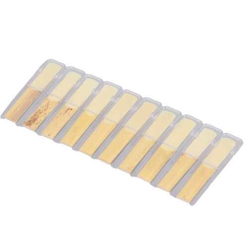 10PCS Professionelle Saxophonblätter 2,5 Stärke Bb 2