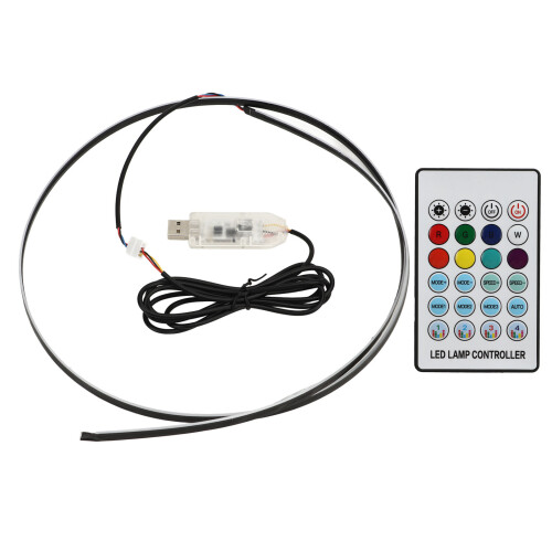 Striscia LED RGB Interna per Auto, 1,1 m, Controllo via App e Telecomando 1
