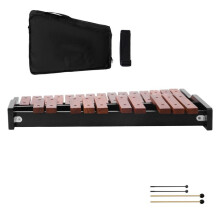 Xilófono 25 Notas-Duoku-Instrumento de Percusión de Madera con 4 Mecates-Bolsa de Transporte y Correa