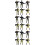 18 Pcs Model Movable 8