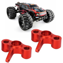 RC Metall-Lenkschuckle 2er Pack für 1/10 JLB Truck Aluminiumlegierung Radnabe Rot
