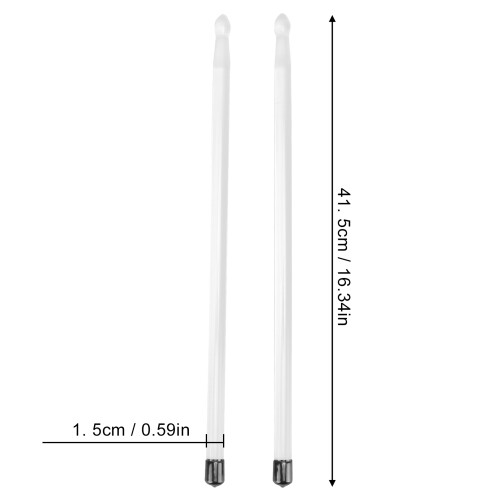 Jazz Drum Performance Acrylic Drumsticks with LED Light Effect 1