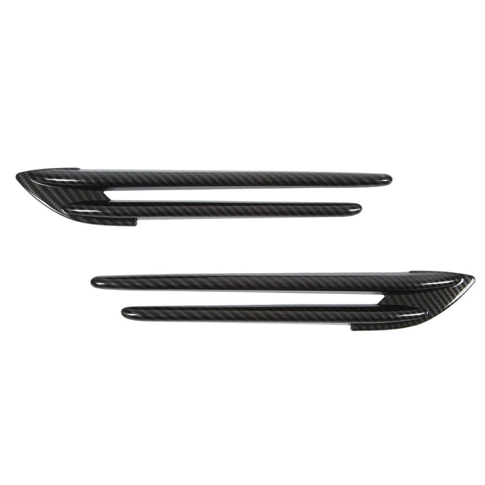 2Pcs Abs Side Fender Fin Vent Trim For Subaru Brz 2017-2020 Carbon Style 7621376112710