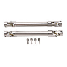 Drive Shaft Upgrade, Stainless Steel Universal Cross Knot Structure with Round Brass Ball, Powerful Driving Force Transmission for RC Crawlers, Spline