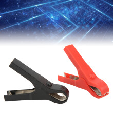 Elektrischer Klemmclip aus Stahl ABS, 30A Prüfklemme, Rot/Schwarz, 23 mm Öffnung