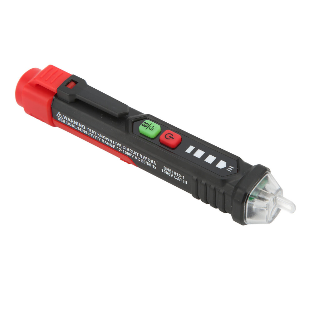 Voltage Detector Pen Type With Fault Breakpoint Detection Fast Alarm Indicator Dual Range Modes Emergency Flashlight And Sound Light Alarm System 9175034331701
