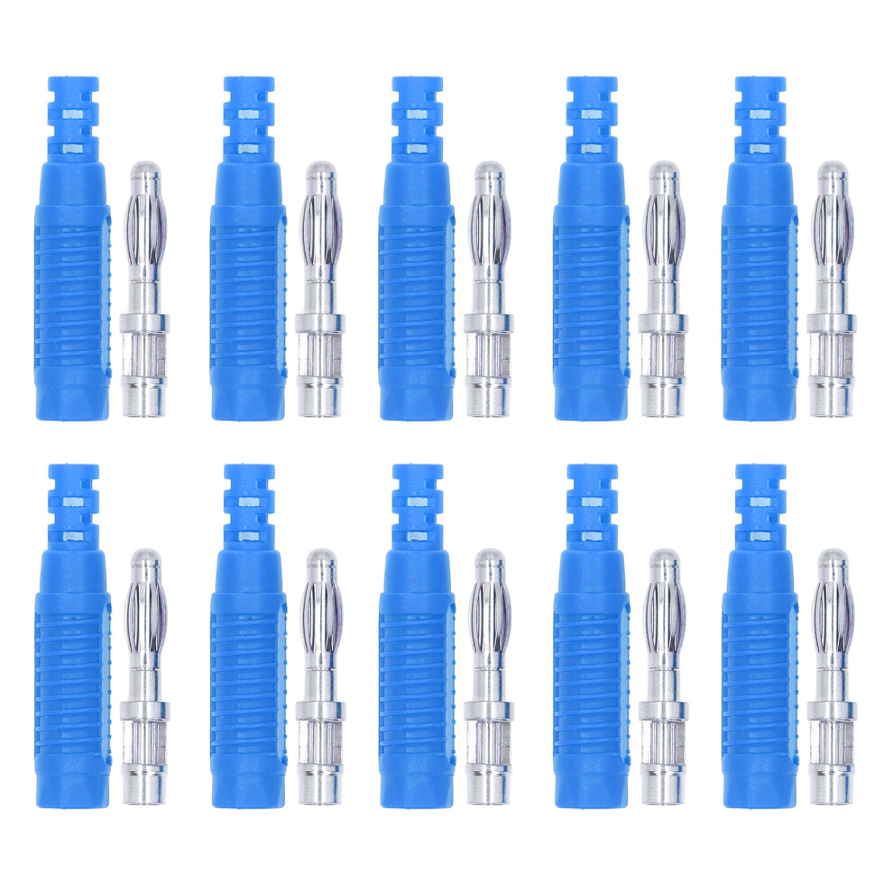 Insulated Safety Shrouded Banana Plugs Brass Nickel Plated Material High Voltage Resistant Solder Connect Method Multimeter Test Leads Adapters 9358999952130