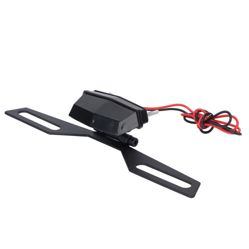 Black Iron License Plate Tail Light Holder for MSX125 GROM 12V 2