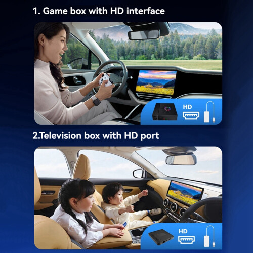 Adattatore Carplay Cablato Adattatore Video Convertitore TV per Auto per Schermi/Decoder/Stick TV/Scatola Specchio per Computer 1