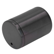 Robuster Zahnstocherhalter aus Edelstahl, Schwarz, 5,5x8cm