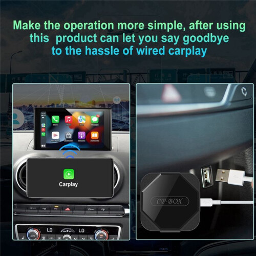 Adattatore Wireless Carplay Android Auto Car  TV Box Modulo Esterno Wireless CarPlay 2