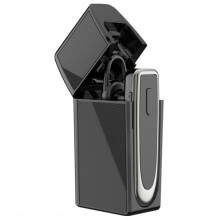 Wireless Headset V5.0 HD Call Hands Free Headset for Cell Phone Driving Business Office Silver