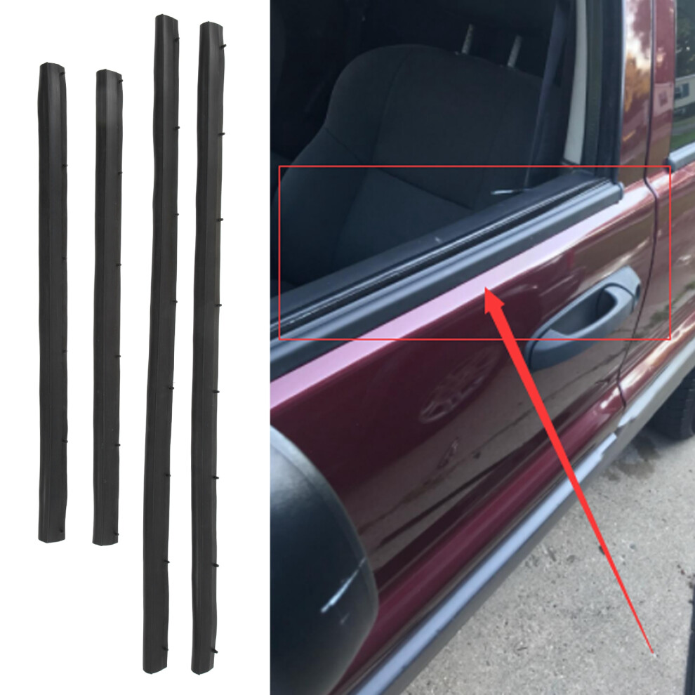 4Pcs 1999Â2004 Jeep Grand Cherokee Window Seal Strip 55135891Af 9431376119040