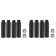 8Pcs Mic Stand Extension Tube, 5/8Inch Female to 5/8Inch Male Microphone Extension Rod for Desk Stands & Arm Stand