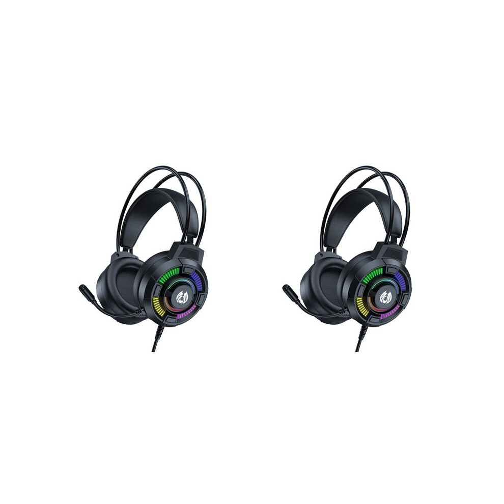 2X Gaming Headset 7.1 Stereo Surround Bass Headphones Rgb Active Noise Reduction Earphones Headphone With Microphone 6032645608574