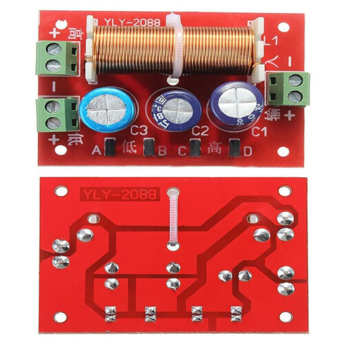 5X 400W Speaker Crossover 2 Way High-Low 4-16 Ohm Frequency Divider for Speaker 2