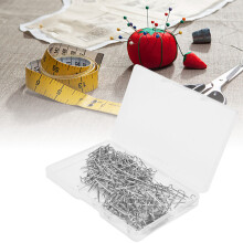 200Pcs U-Shaped Stitching Fork Pins, 17mm Stainless Steel Silver