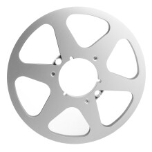 Silberner 10,5 Zoll 1/4 leere Spulenrolle Universal für Maschinen mit 6 Löchern