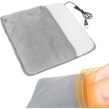 Fußwärmer aus weichem und komfortablem Material, waschbar und pflegeleicht, USB-beheizbare Fußmatte für Bett, Schreibtisch und Büro,