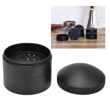 Handgebundener Aluminiumlegierungs-Kaffee-Distributor, 58mm Schwarz
