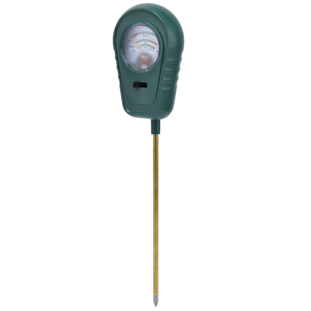 Garden Soil Tester 3 In 1 - Fertility Moisture & Ph Meter For Farm & Indoor Use 9361376124013