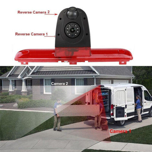 Car Dual Lens Reversing Camera 3rd Brake Light Camera Reverse Camera for  Ducato  Jumper  Boxer 2