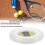 200m Polyester Tennis String 1.25mm Rigid Racquet Wire for Training White 1