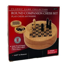 John Hansen JHC106590 Chess Round Companion Set Board Game