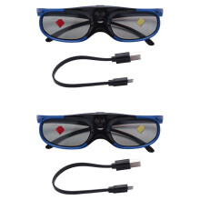4X Wiederaufladbare DLP Link 3D-Brille Active Shutter Eyewear für Xgimi Z3 / Z4 / Z6 / H1 / H2-Muttern G1 / P2   und DLP LINK-Projektor
