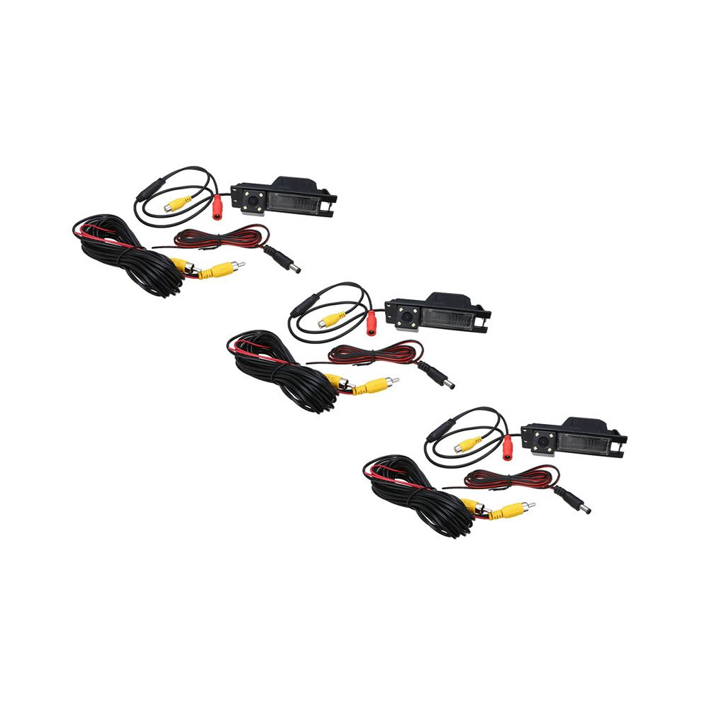 3X Car Hd 4Led Rear View Backup Camera Reverse Camera For Astra H J Corsa Meriva Zafira Insignia Regal Light 4713617406108
