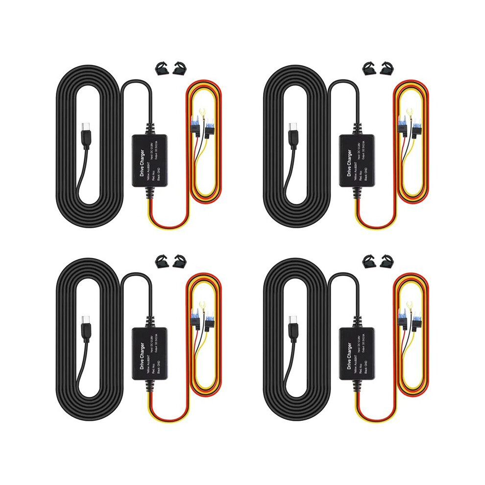 4X For 70Mai Hardwire Kit Up03 Only Type-C Port For 70Mai A810 X200 Omni M500 24H Parking Monitor Power (A) 4713617477313