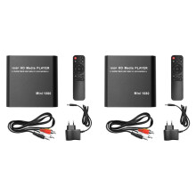 2X MKV H.264 HDD Multimedia Player Full HD 1080P USB Media Player with Media TV Box Support RMVB WMV HDD EU PLUG