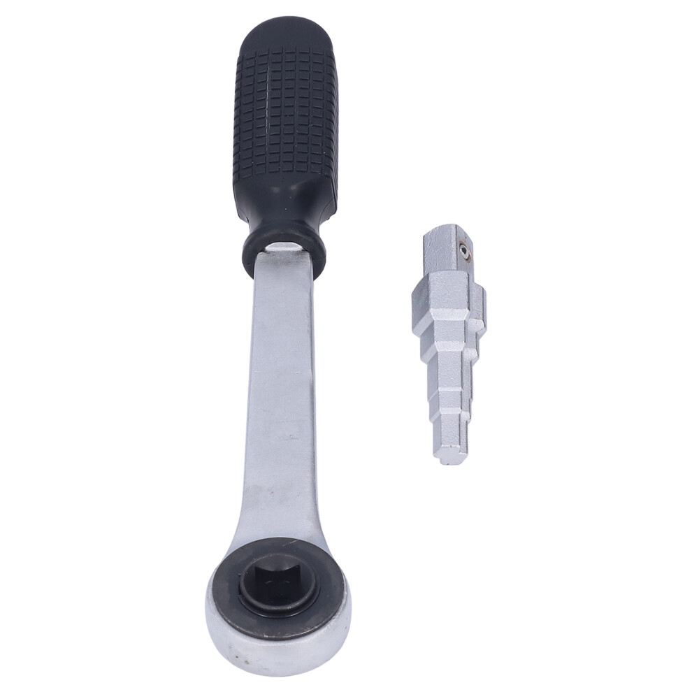 Carbon Steel Radiator Valve Wrench Set With 5 Step Sizes & Ratchet 4111376124880