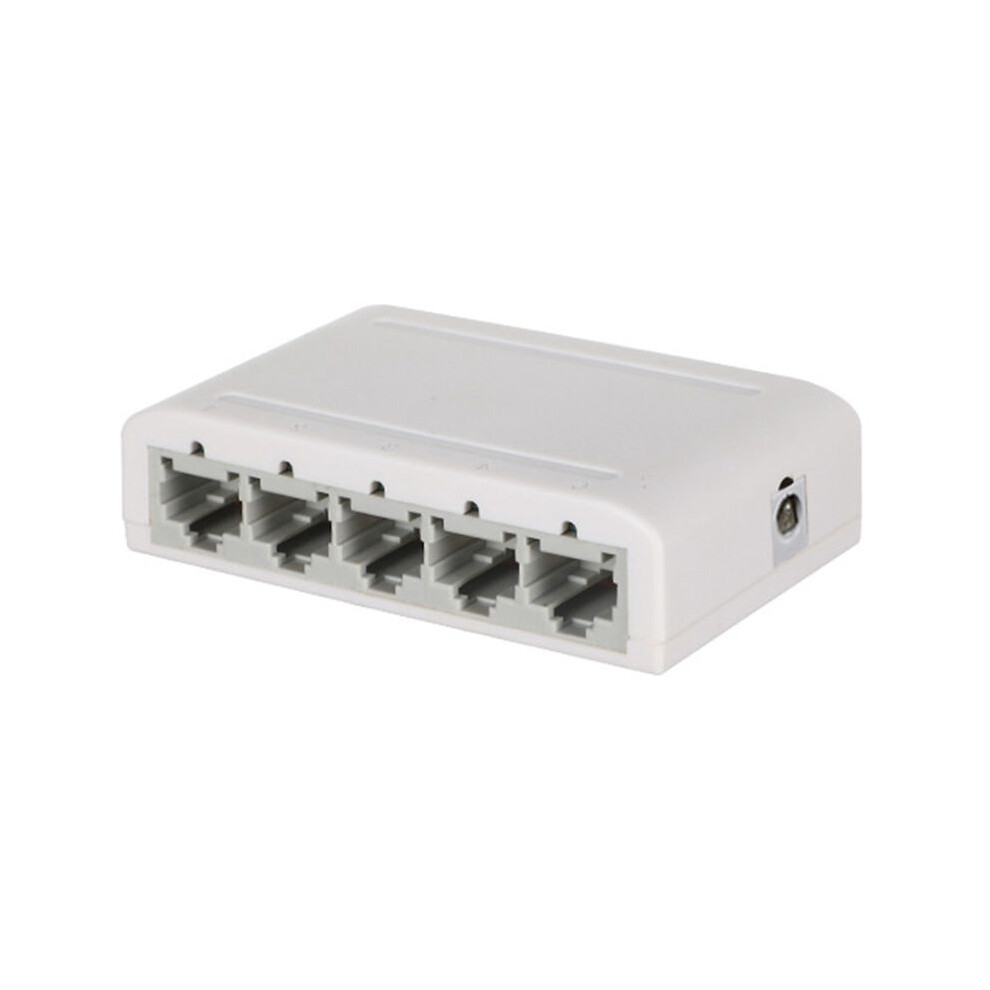 5 Port Gigabit Data ,Network Hub,Desktop Ethernet Splitter,Plug & Shielded Fanless Quiet Portable 6031445599846