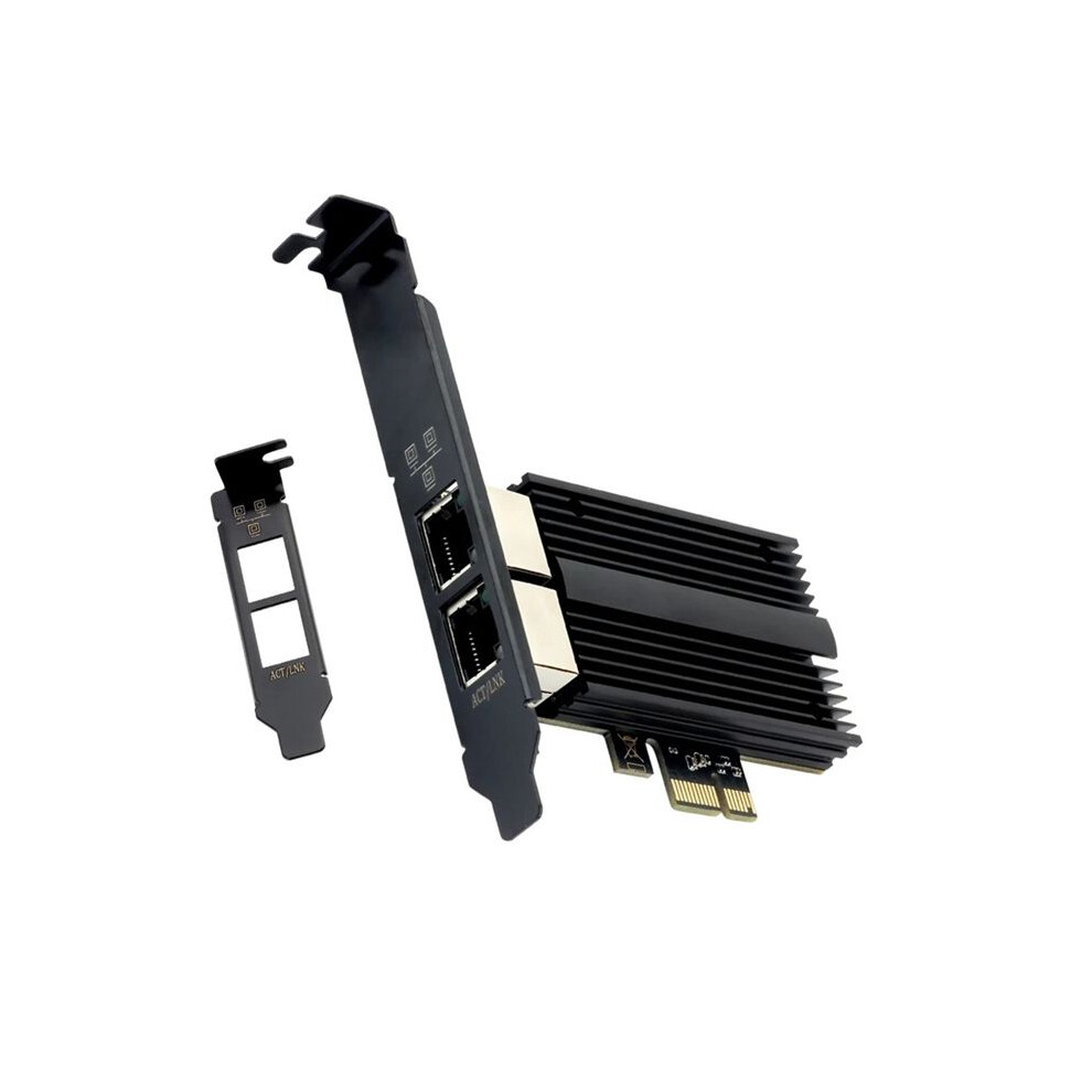 2500Mbps Pcie To Rj45 I226-V Network Card 2.5G Gigabit Ethernet Dual 100/1000/2500Mbps Network Card For Desktop 4711275790423