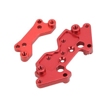 Aluminiumlegierung-Schockturmplatten für 1/18 SUV 18859E 18858E 18857E Rot