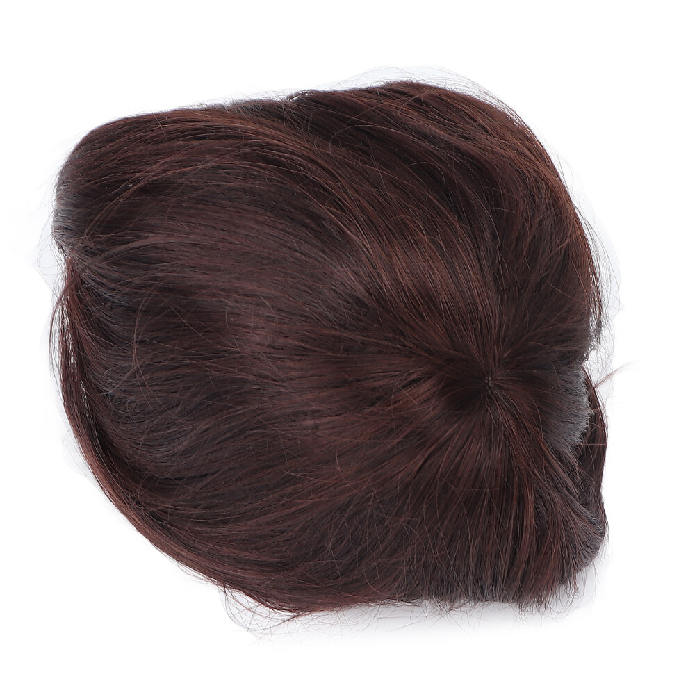 Men Short Dark Brown Wig, High Temp Fiber, Perfect for Halloween & Cosplay