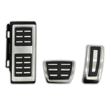 Set di copripedali per auto, copripedali per acceleratore, freno e frizione, in acciaio inossidabile di alta qualità, in gomma, con design