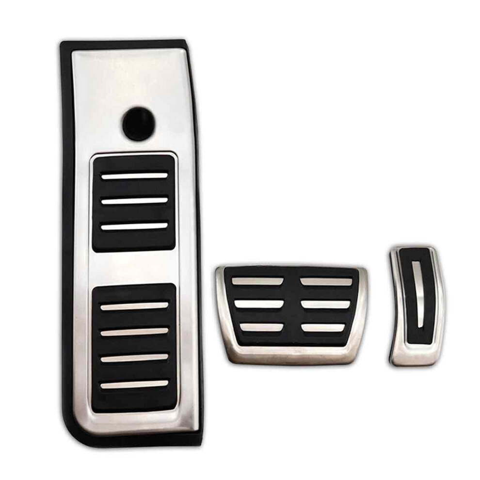 Car Accelerator Brake Pedal Kit, Easy To Install With Secure Fit, No Drill Aluminum Alloy Footrest Covers With Antislip Surface Design, Premium 9009791700916